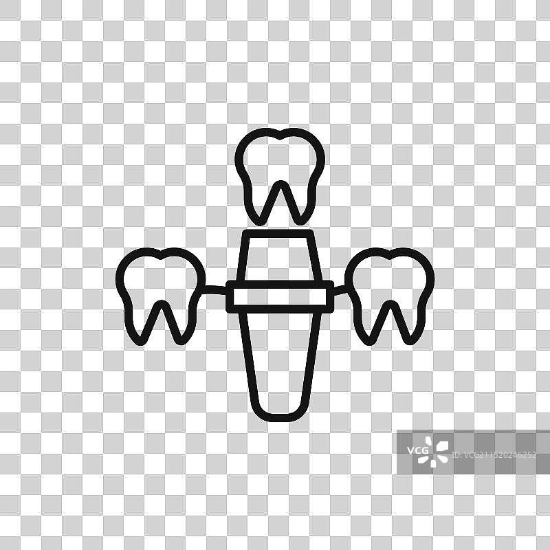 牙科植入物标志图片素材