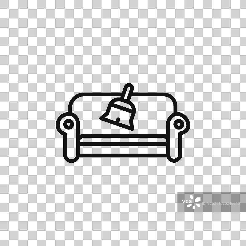 家具干洗logo标志轮廓图片素材