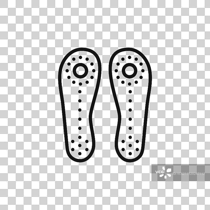 骨科鞋垫logo标志轮廓图片素材