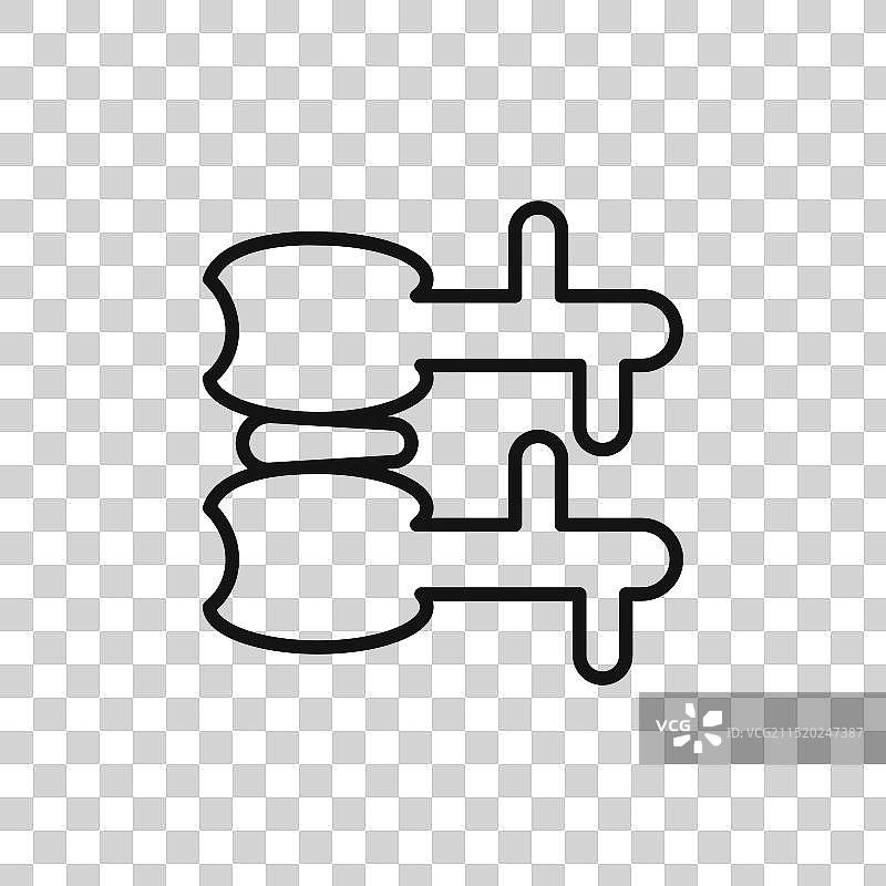 神经根病神经根综合征标志轮廓图片素材