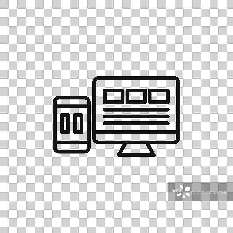 响应式设计标志轮廓图片素材