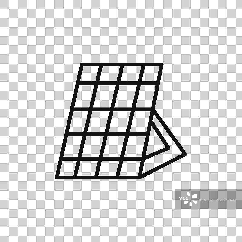 太阳能集热器logo标志轮廓图片素材