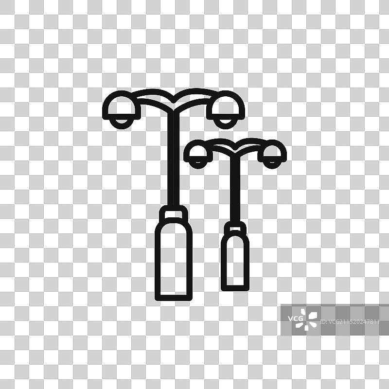 街灯标志轮廓图片素材