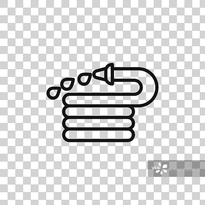 花园软管标志轮廓图片素材