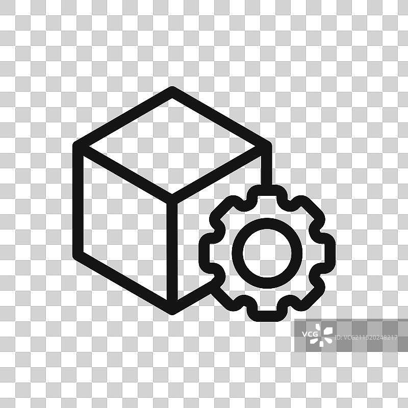 物流管理标志线稿图片素材