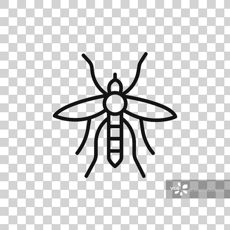 疟疾标志轮廓图片素材