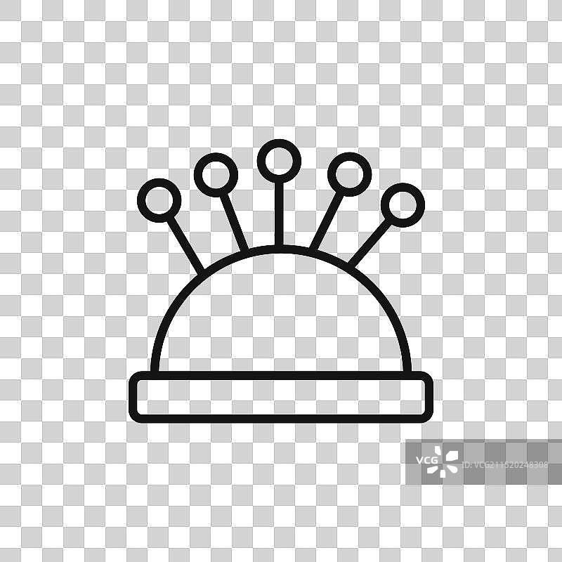 顶针垫标志轮廓图片素材