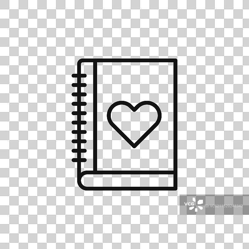 结婚相册标志轮廓图片素材