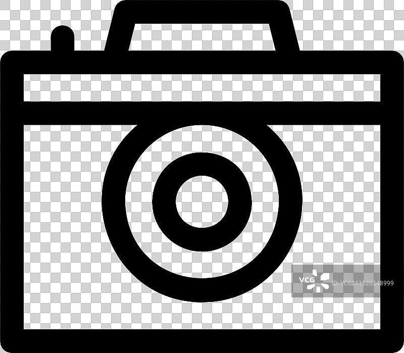 相机图标线性风格设计图片素材