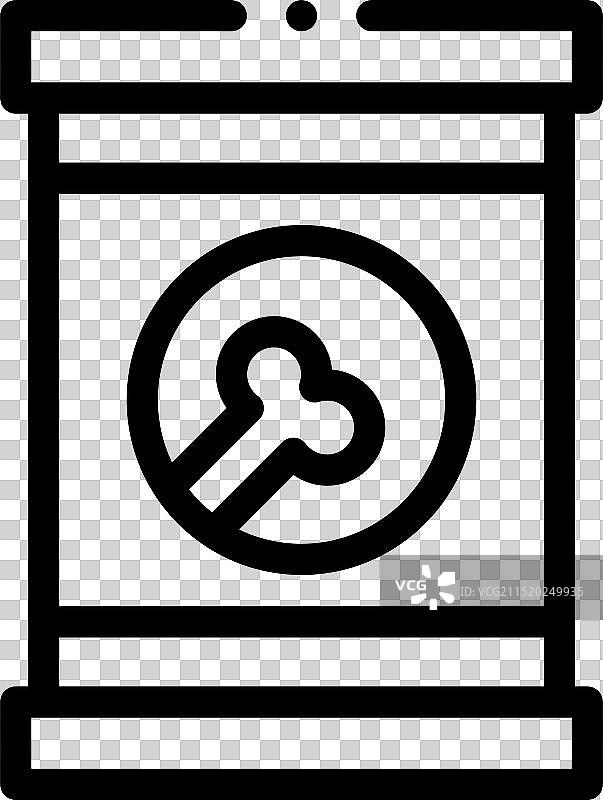 罐头食品线性图标设计图片素材