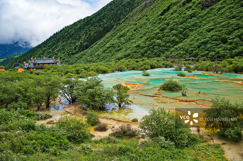 四川黄龙风景区图片素材