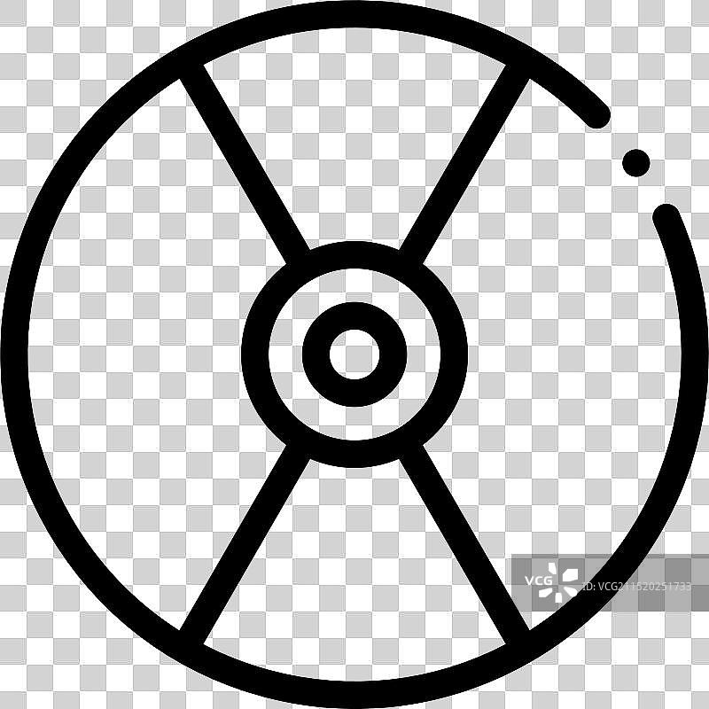 CD图标线性设计图片素材