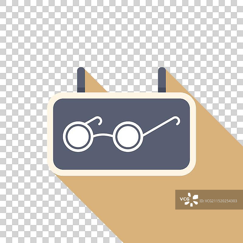 出售眼镜的悬挂标志图片素材