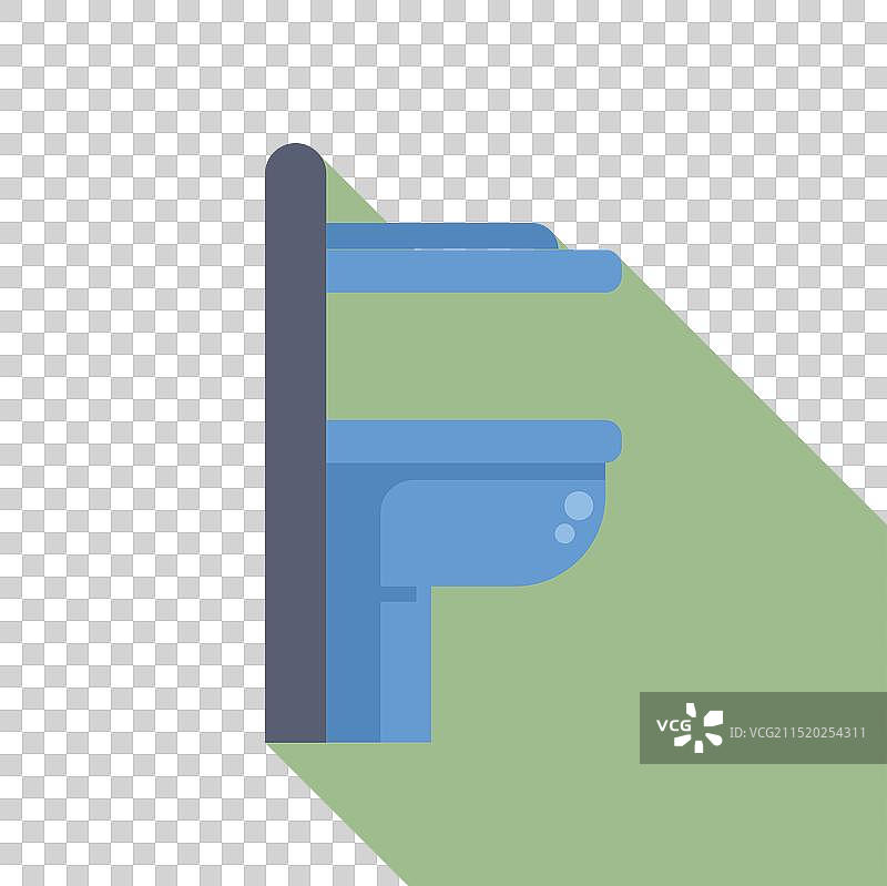 公共场所的壁挂式婴儿换尿布台图片素材