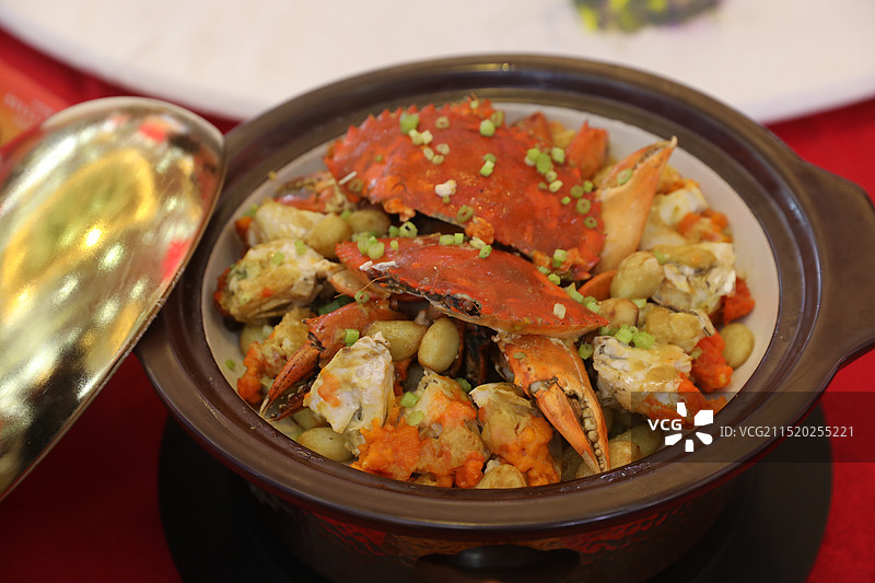海南菜：酱焗和乐蟹图片素材