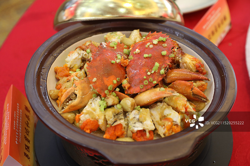 海南菜：酱焗和乐蟹图片素材