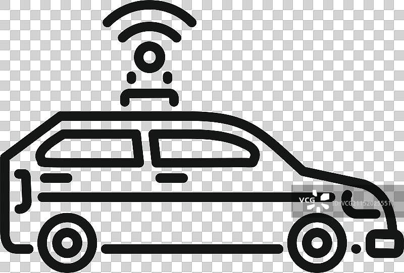 无线自动驾驶车辆图片素材