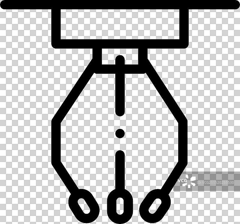 线性抓娃娃机图标设计图片素材