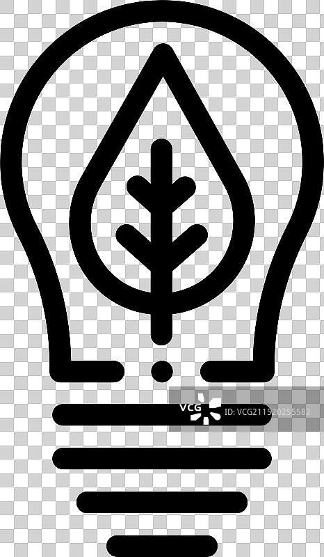 清洁能源线性风格图标设计图片素材