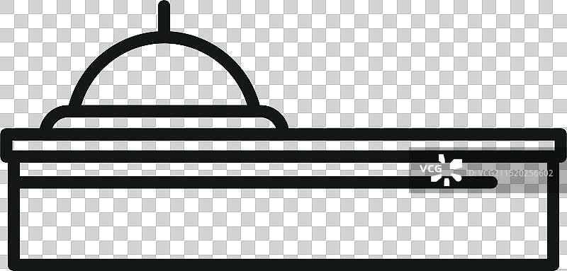 酒店入住登记台与铃铛图片素材