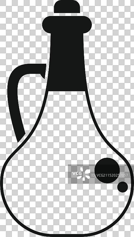 装着橄榄油的传统玻璃瓶图片素材