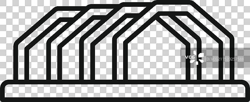 大型工业建筑施工框架图标图片素材