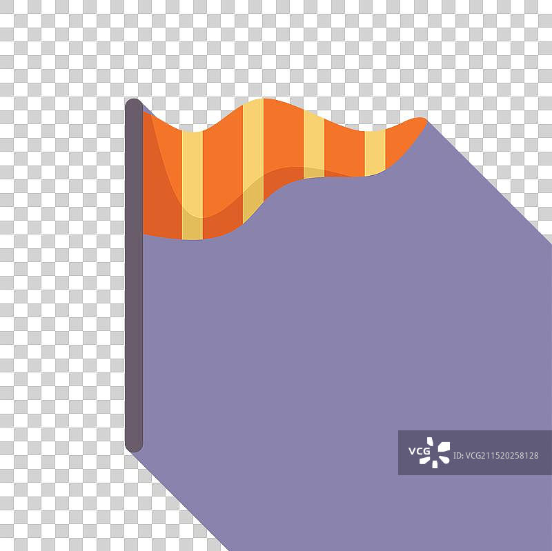 显示风向的橙色和黄色风向标图片素材