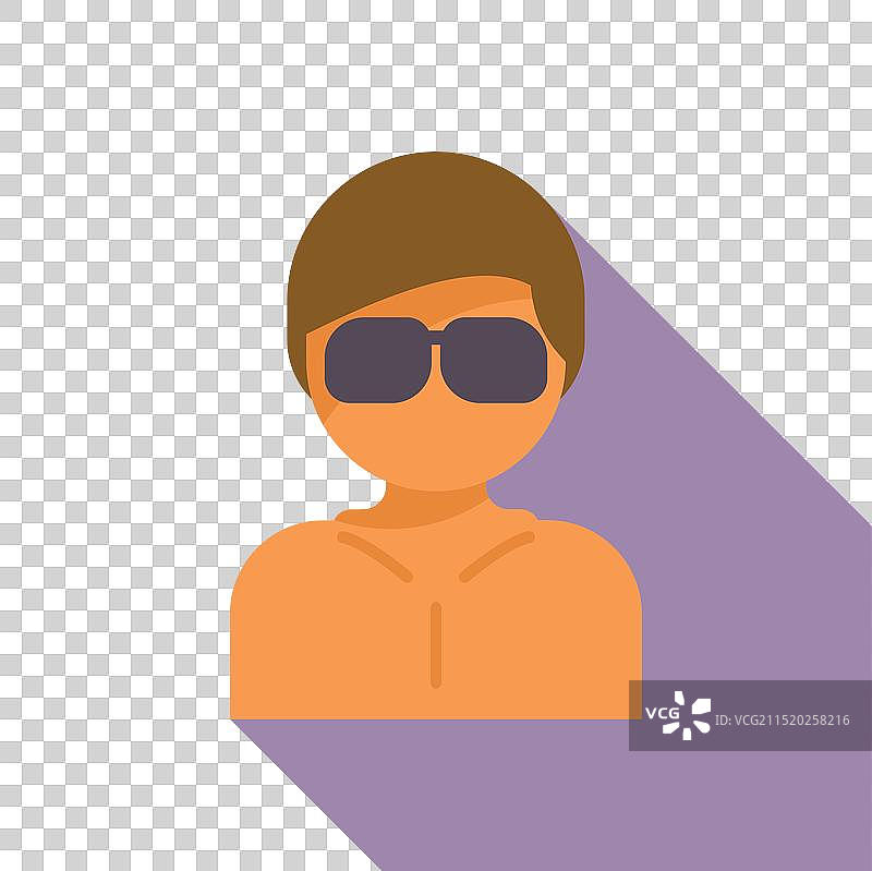 戴墨镜的男人享受暑假图片素材