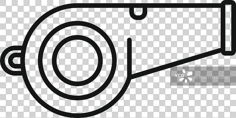 发出响亮声音以引起注意的口哨图标图片素材