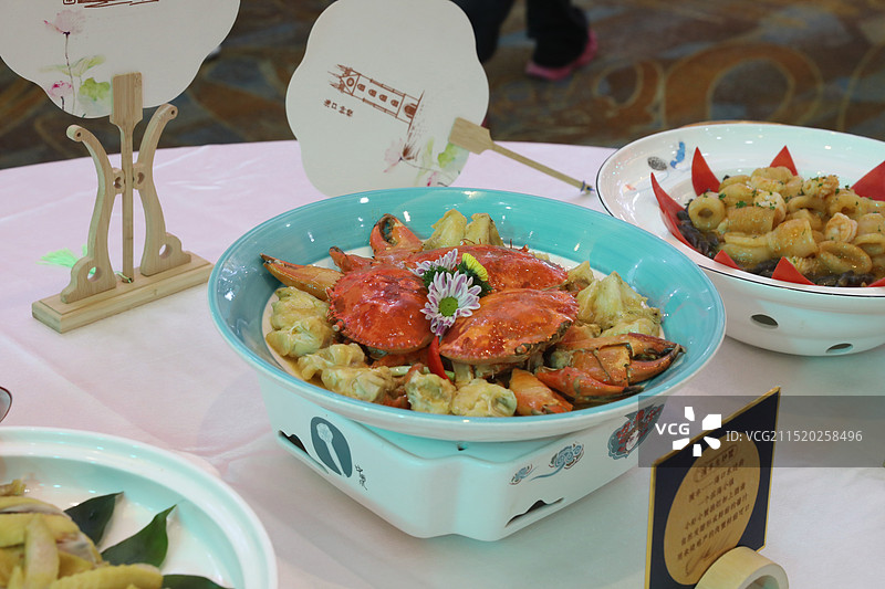 海南菜：生炒螃蟹图片素材