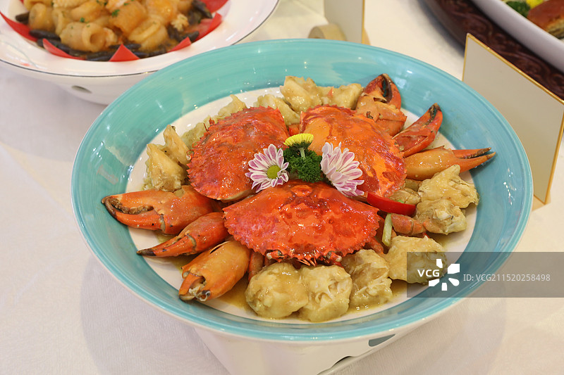 海南菜：生炒螃蟹图片素材