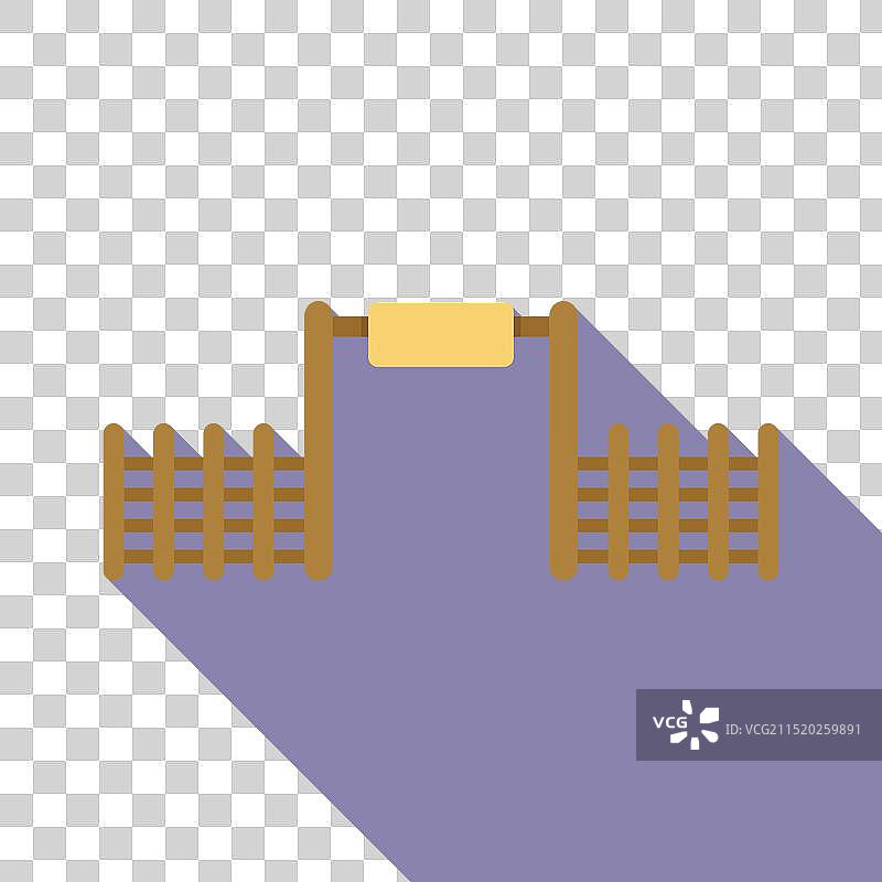 动物园入口处的木制横幅图片素材