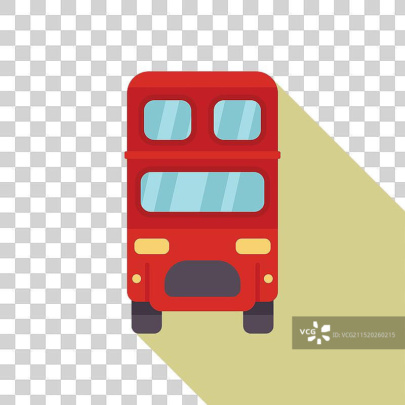 行驶在市中心的红色伦敦巴士图片素材