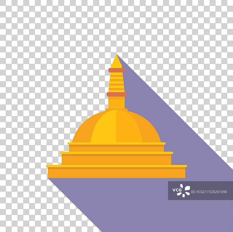 代表佛教的博大哈佛塔建筑图片素材