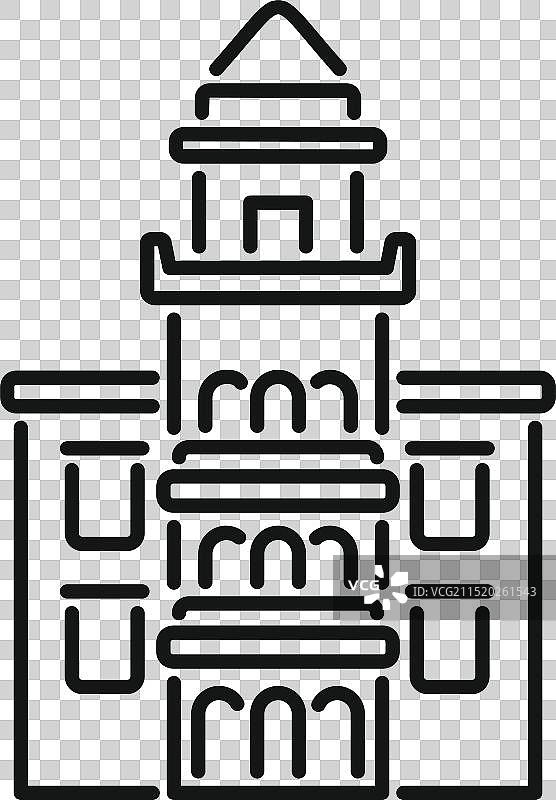 带有高塔的现代城市大厅建筑图片素材