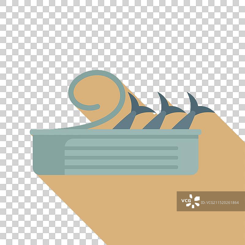 打开的沙丁鱼罐头和钥匙图片素材