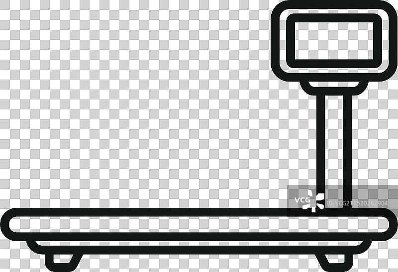 显示空白显示的电子秤图片素材