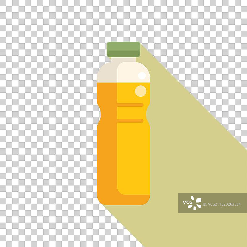 装有橙汁的塑料瓶图片素材