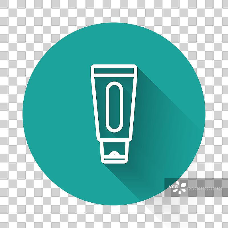 带阴影的护手霜白色线条图标图片素材