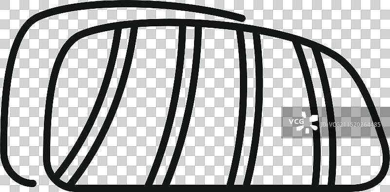 绷带手指的细线图标风格图片素材