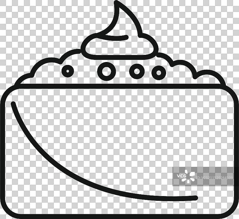 浴缸线条图标中的沐浴泡沫气泡图片素材