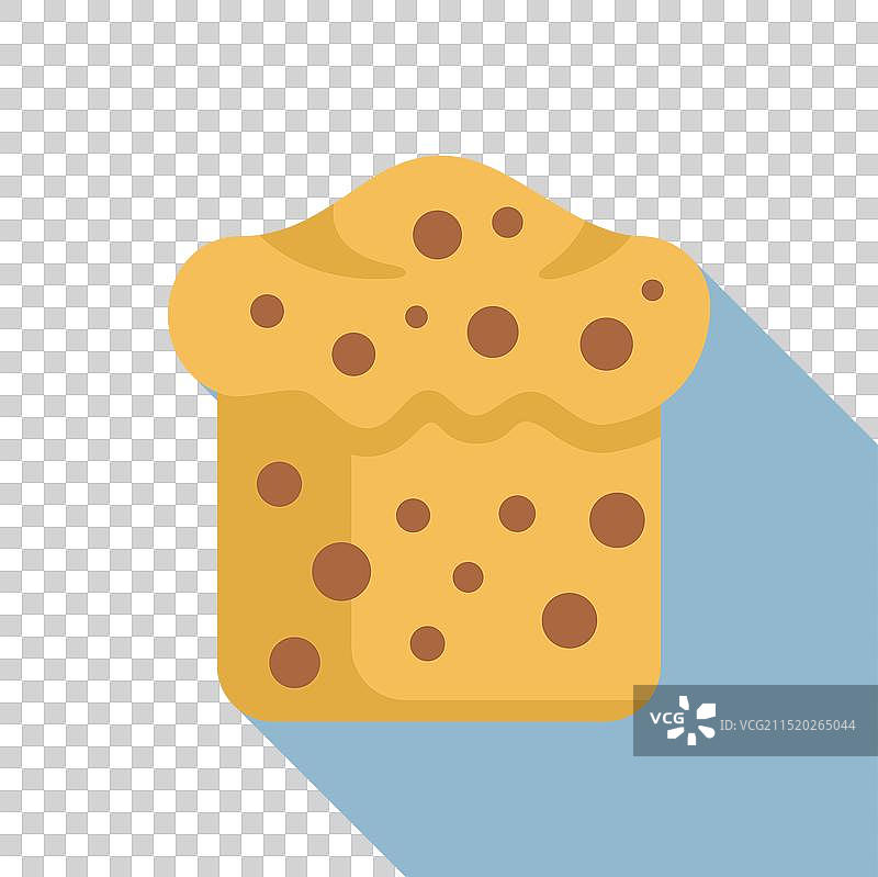 带巧克力片的传统复活节蛋糕图片素材