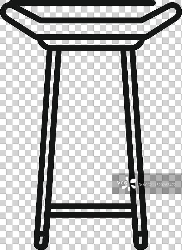 三脚高脚椅家具图片素材