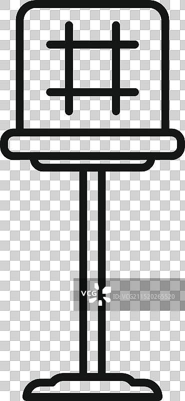 立在带格金属杆上的喂鸟器图片素材