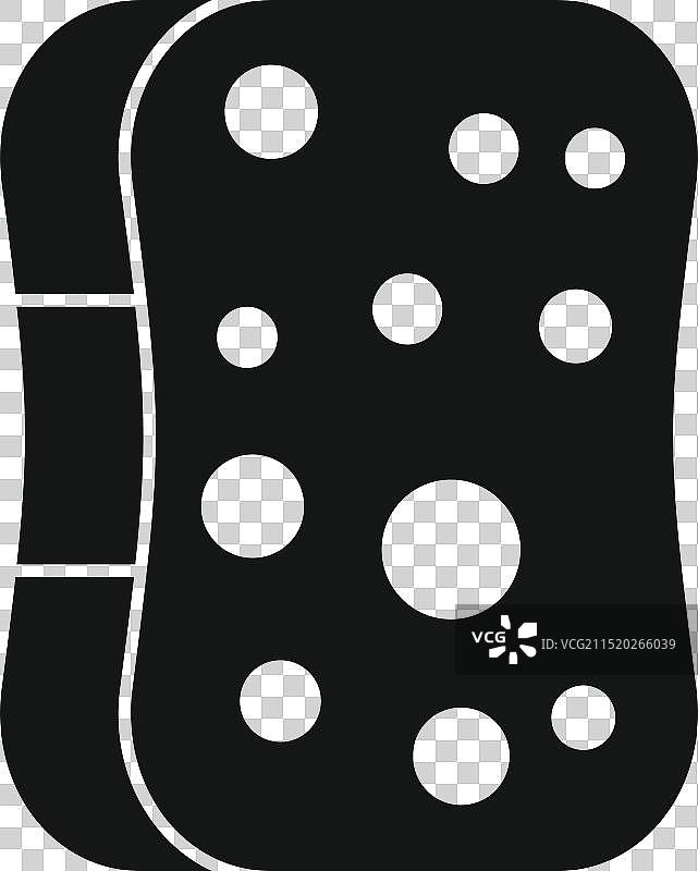 代表洗碗的清洁海绵图标图片素材