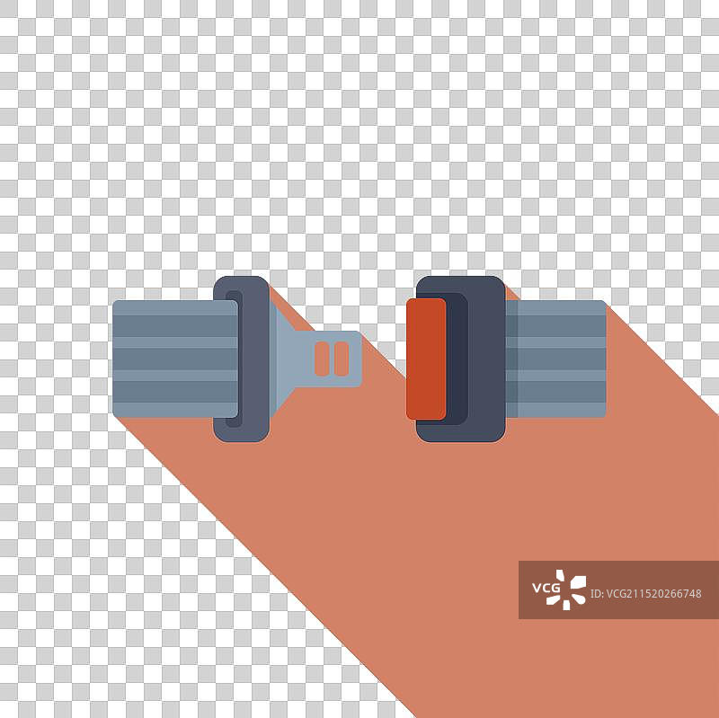 等待系紧的安全带扣图片素材