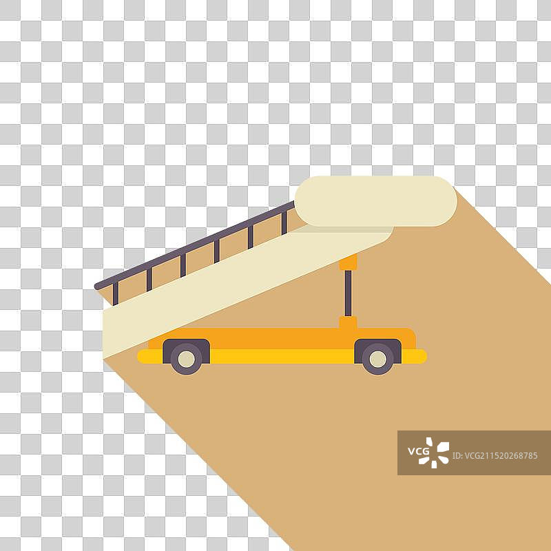 连接飞机的旅客登机桥图片素材