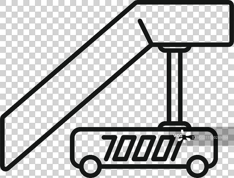 机场旅客登机桥连接图片素材