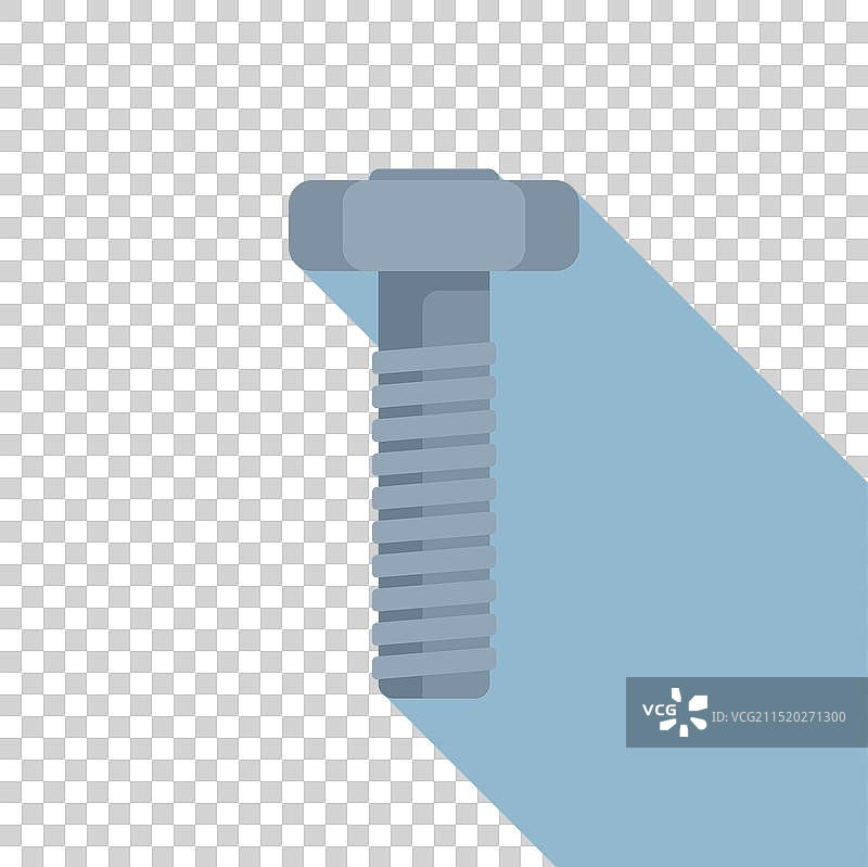 扁平风格金属螺栓图标图片素材