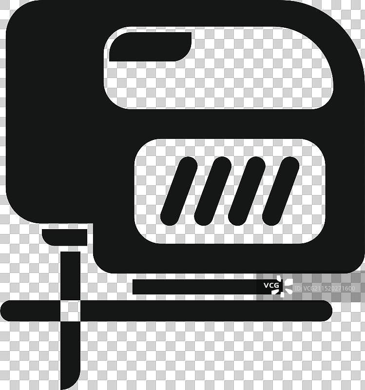 电锯切割胶合板图标图片素材